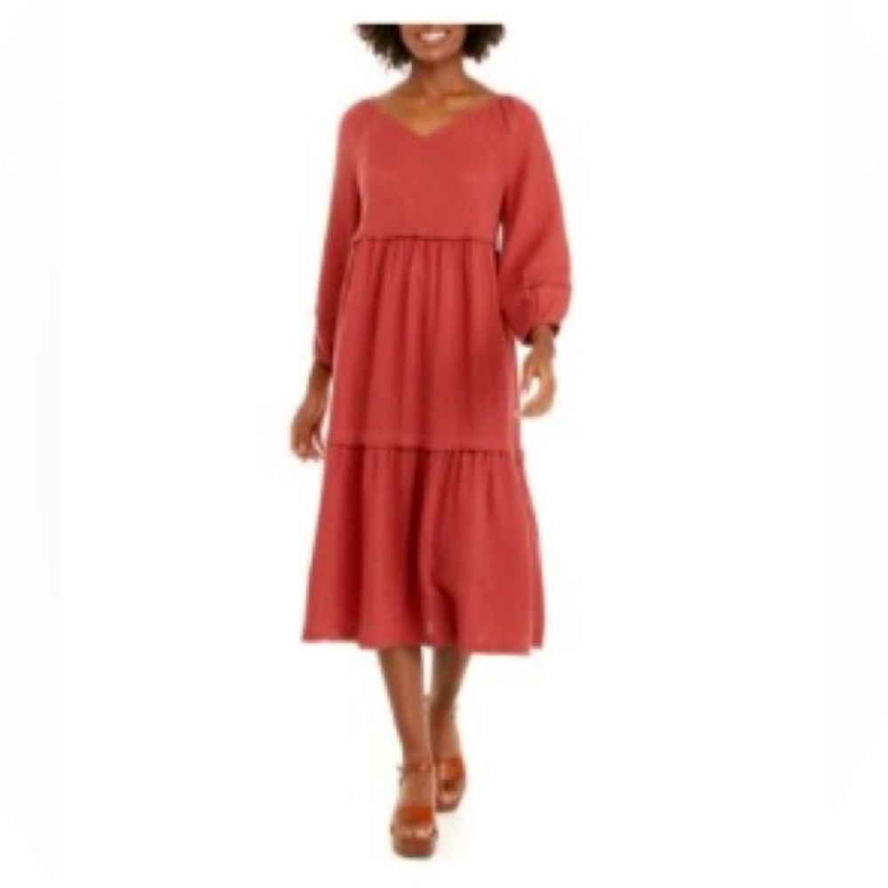 NWT Wonderly Women's 3/4 Tie Sleeve Dress XLarge